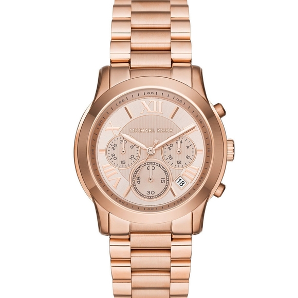 MK Cooper Chronograph Rose Dial Rose Gold Watch